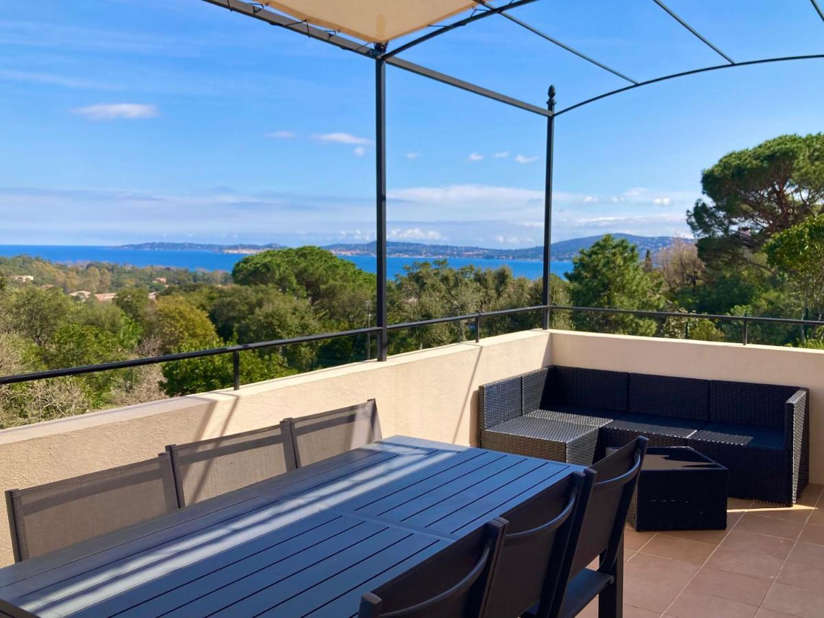 Les Restanques Vue Mer Pressoir 3131 Grimaud Kültér fotó